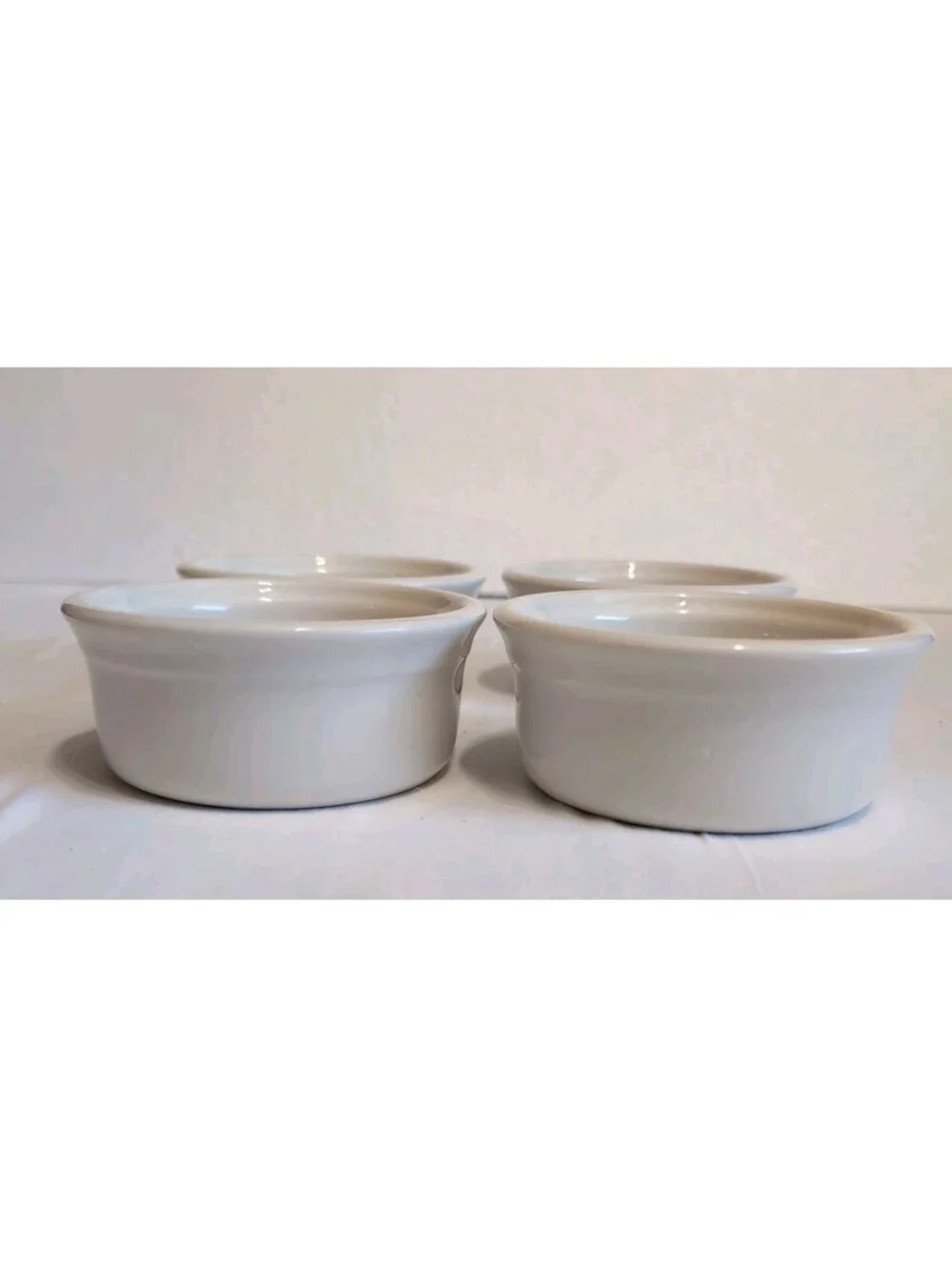 Vintage Ramekins| Don Gibraltar|  Oven Proof| Beige| Creme Brulee| Set of 4